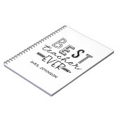 Beste Lehrerin je - Niedliche Lehrerbewertung Notizblock (Linke Seite)