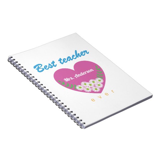 Beste Lehrerin je Notebook Notizblock (Rechte Seite)