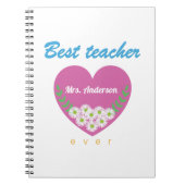 Beste Lehrerin je Notebook Notizblock (Vorderseite)