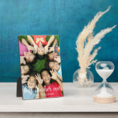 Beste Lehrerin je Personalisiert Name Class Foto Fotoplatte (Seite)