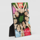 Beste Lehrerin je Personalisiert Name Class Foto Fotoplatte (Seite)