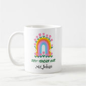 Beste Lehrerin je Rainbow-Tasse Kaffeetasse (Links)