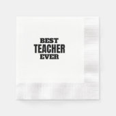 beste Lehrerin je Serviette (Vorderseite)