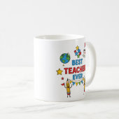 Beste Lehrerin je Tasse Farbenfrohe Skizzen Ikonen (VorderseiteRechts)