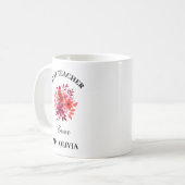 Beste Lehrerin je Tasse , Geschenk für den maßgesc (Vorderseite Links)