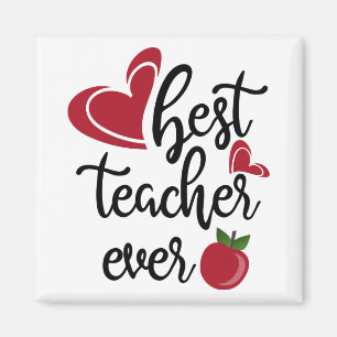 Beste Lehrerin je Typografie Magnet