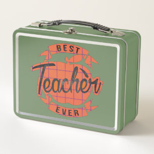 Beste Lehrerin je Vintages Geschenk Metall Brotdose