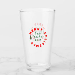 Beste Lehrerin je Weihnachten Vielen Dank für Ihr Glas