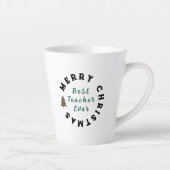 Beste Lehrerin je Weihnachten Vielen Dank für Ihr Milchtasse (Rechts)