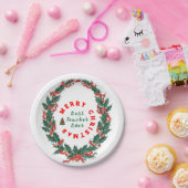 Beste Lehrerin je Weihnachten Vielen Dank für Ihr  Pappteller (Party)