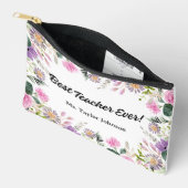 Beste Lehrerin je Wertschätzung Geschenk Custom Fl Zubehörtasche (Offen)