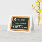 beste Lehrerin Karte (Gelbe Blume)