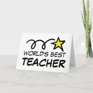 Beste Lehrerin/Lehrer / Trainer/in der Welt - Gruß Karte