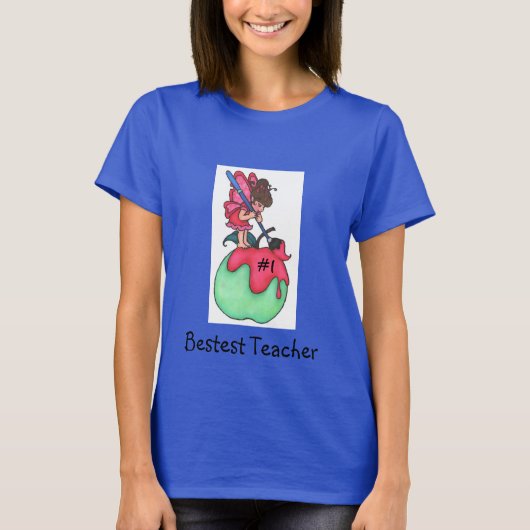 Beste Lehrerin T-Shirt (Vorderseite)