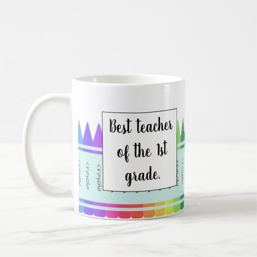 Beste Lehrerin Tasse der 1. Klasse (Links)