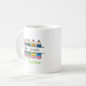 Beste Lehrerin Tasse Personalisiertes Geschenk für (Vorderseite Links)