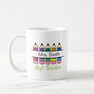 Beste Lehrerin Tasse Personalisiertes Geschenk für