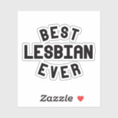 Beste Lesbe je Aufkleber (Blatt)