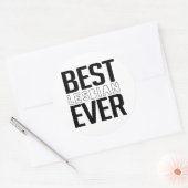 Beste Lesben je Runder Aufkleber (Umschlag)