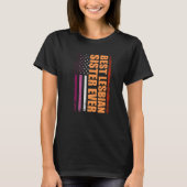 Beste lesbische Schwester je Lgbt Lesbian Gay Prid T-Shirt (Vorderseite)