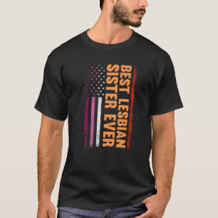 Beste lesbische Schwester je Lgbt Lesbian Gay Prid T-Shirt