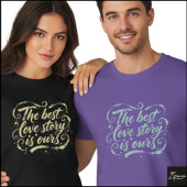 Beste Liebesgeschichte Brush Script Grunge T-Shirt