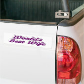 Beste lila Ehefrau Autoaufkleber (Auf Lkw)