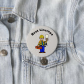 Beste Lineman Taste für Weiße Männer Button (Beispiel)