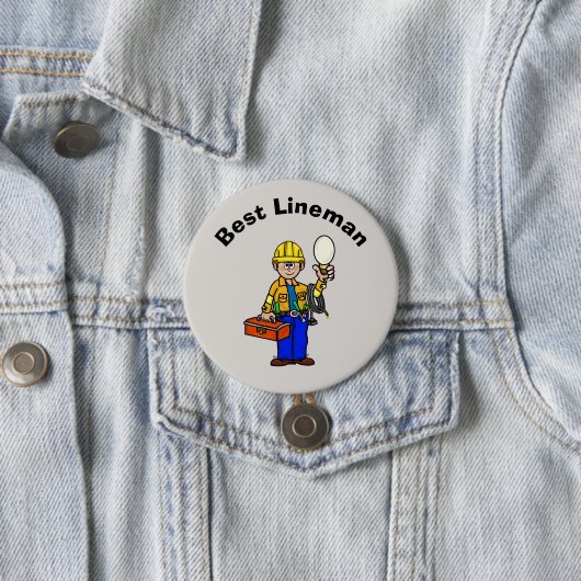 Beste Lineman Taste für Weiße Männer Button (Beispiel)