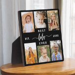 Beste Lola je - Großkinder - FotoCollage Fotoplatte<br><div class="desc">Feiern Sie das "Beste Lola Ever" mit dieser personalisierten Grandchildren Foto Collage Plaque. Dieses herzliche Geschenk präsentiert eine wunderschön arrangierte Collage von wertvollen Fotos, die besondere Momente einfangen, ergänzt durch eine liebevolle Botschaft. Aus hochwertigen Materialien mit eleganter Oberfläche gefertigt, ist es perfekt, um bei der Zuhause als gepflegter Sake zu...</div>