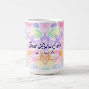 Beste Lola Muttertag Aquarell Blumen Kaffeetasse