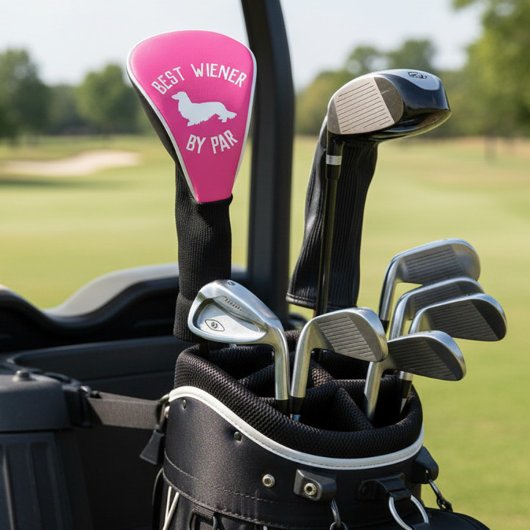 Beste Long Hair Dackel Dog by Par Golf Head Cover Headcover