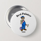 Beste Malertaste Male Painter mit Farbkarten Button (Vorne & Hinten)