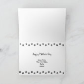 Beste maltesische Mama Personalisiert Muttertag Feiertagskarte (Innenseite)