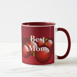 Beste Mama 2012 Kalender Rote Ornamente Kaffee Tas Tasse
