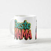 Beste Mama 2 Kaffeetasse (Vorderseite Links)