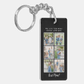 Beste Mama! 6 Foto Benutzerdefinierte Meldung Schlüsselanhänger (Vorderseite links)