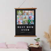 Beste Mama 9 FotoCollage Wandteppich Mit Holzrahmen (Schlafzimmer)