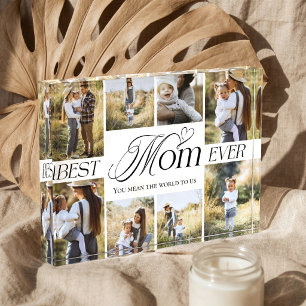 Beste Mama Aller Zeiten Herz Familienfoto-Collage  Fotoblock