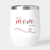 "Beste Mama aller Zeiten"-Rot-Schrift (Rückseite)