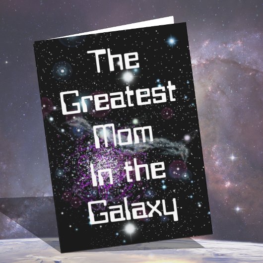 Beste Mama am Galaxy Happy Mütter Day Karte