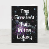 Beste Mama am Galaxy Happy Mütter Day Karte (Vorderseite)