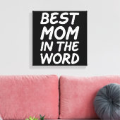 Beste Mama am Weltmüttertag 2025 Leinwanddruck (Insitu (Wohnzimmer))