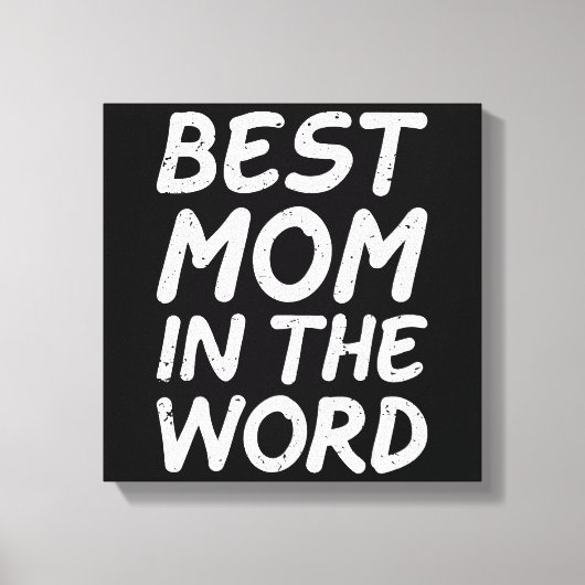 Beste Mama am Weltmüttertag 2025 Leinwanddruck (Vorderseite)