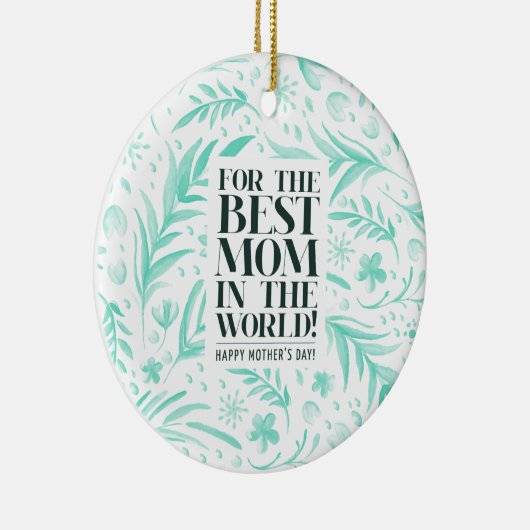 Beste Mama am WeltMuttertag | Ornament (Rechts)