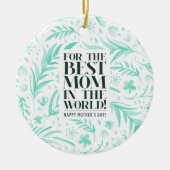 Beste Mama am WeltMuttertag | Ornament (Vorne)