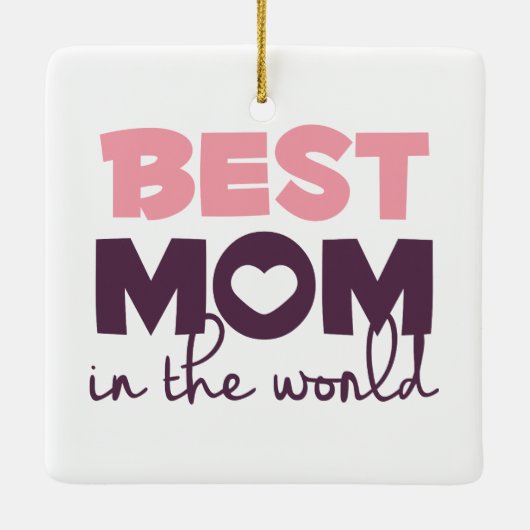 Beste Mama am WeltMuttertag | Ornament (Rückseite)