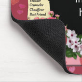 Beste Mama (anpassbar) Foto-Rahmen Mousepad (Ecke)