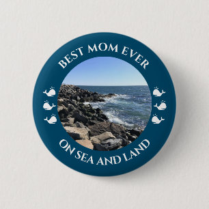 Beste Mama Atlantische Ozeanwellen Button