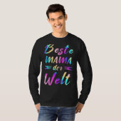 Beste Mama auf Deutsch für das farbenfrohe Rainb d T-Shirt (Vorne ganz)